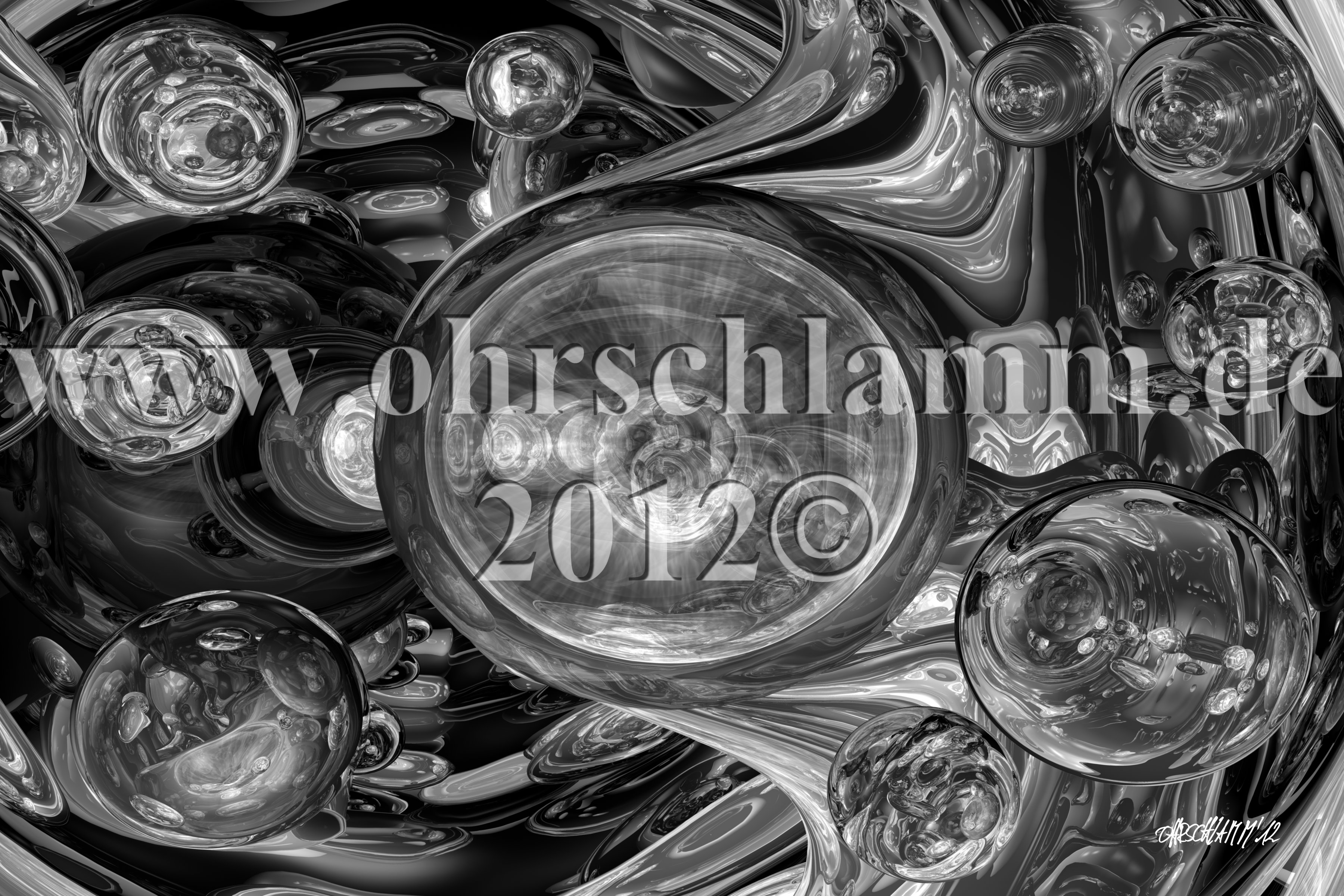 Der Große Rote Chrom Magnet @rt No.05